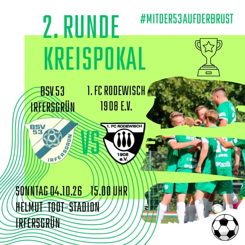🟢⚪️ 2.Runde Sternquell Kreispokal ⚽️⚽️