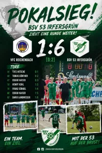 🏆⚽️ POKALSIEG! BSV 53 IRFERSGRÜN ZIEHT IN DIE NÄCHSTE RUNDE EIN! 🟢⚪️
