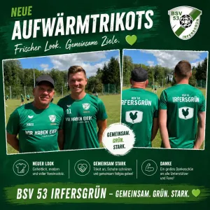 NEUE AUFWÄRMTRIKOTS 💚⚽️