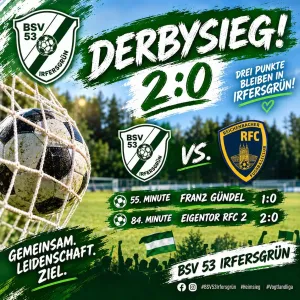 🟢⚪️ DER NÄCHSTE HEIMSIEG – 2:0 GEGEN DEN REICHENBACHER FC! ⚽️🦾