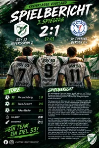 ⚽️⚽️ BSV 53 Irfersgrün II behält die Punkte zuhause ⚽️⚽️