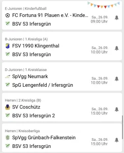 🟢⚪ Spieltagsvorschau – BSV 53 Irfersgrün
