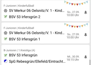 🟢⚪ Spieltagsvorschau – BSV 53 Irfersgrün
