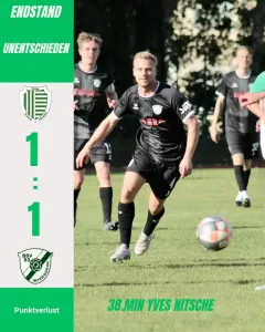Der 1. Punktverlust in dieser Saison!
