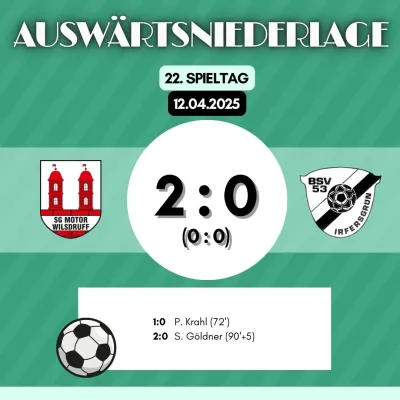 12.04.2025 SG MOTOR WILSDRUFF vs. BSV53 Irfersgrün